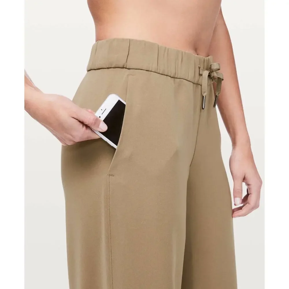 Lululemon On The Fly Wide Leg Pant Travel Woven 31.5